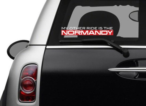 ME - My Other Ride Is The Normandy Decal